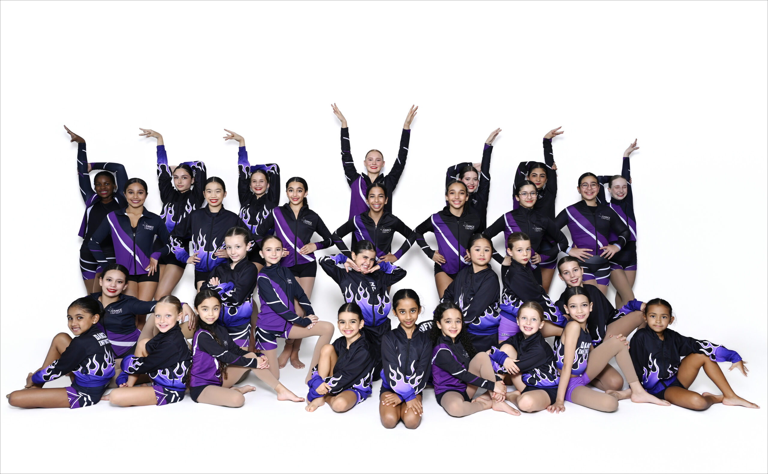 Students dancing at Dance Infinity, a Dubai dance studio